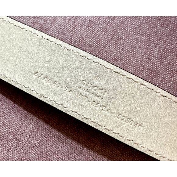 Gucci Ophidia Flap Belt Bag GG Coated Canvas Brown, White - Picture 9 of 13